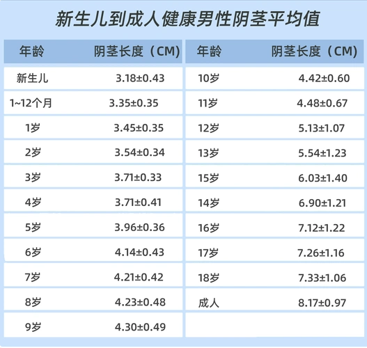 具体长度一表解答宝宝小鸡鸡在出生第一年长得比较快