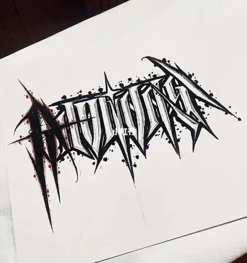 00内容为:emotions ##暗黑花体字  #花体字  #花体字纹身  #哥特体