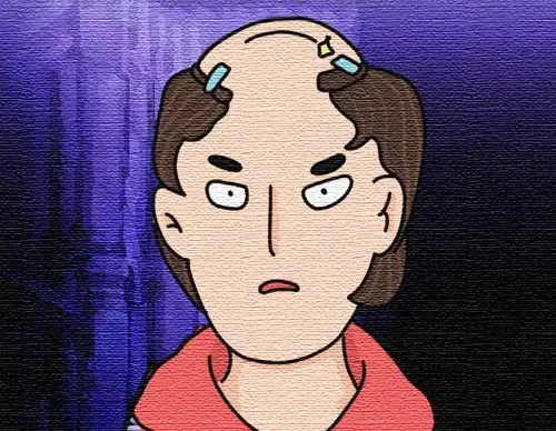 我的发际线已经移到后脚跟了