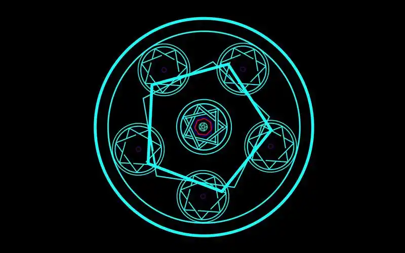 七芒星魔法阵初绘