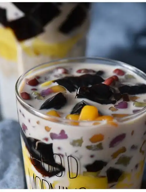 展艺仙草粉100g 烧仙草冻龟苓膏粉黑凉粉奶茶原料 黑凉粉布丁原料