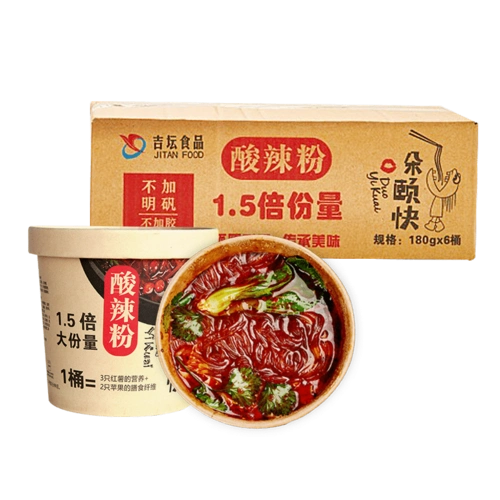 统一旗下网红重庆酸辣粉6桶