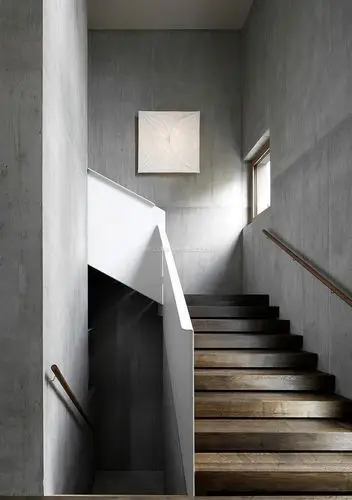 2017家庭室内楼梯间装修效果图片_装修123效果图