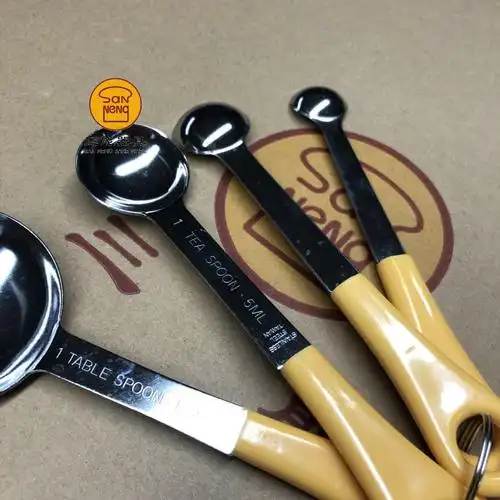 sn4691 4个组 量勺烘焙量匙 台湾产三能器具sn4690不锈钢套装