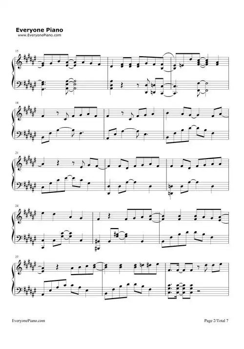 jungle p-海贼王op9五线谱预览2