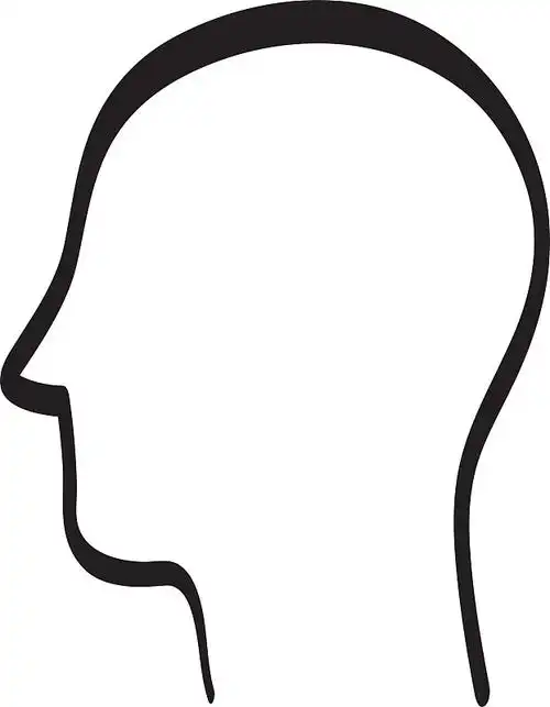 剪影图标人头设计图形图片