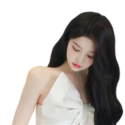 白底真人女生头像