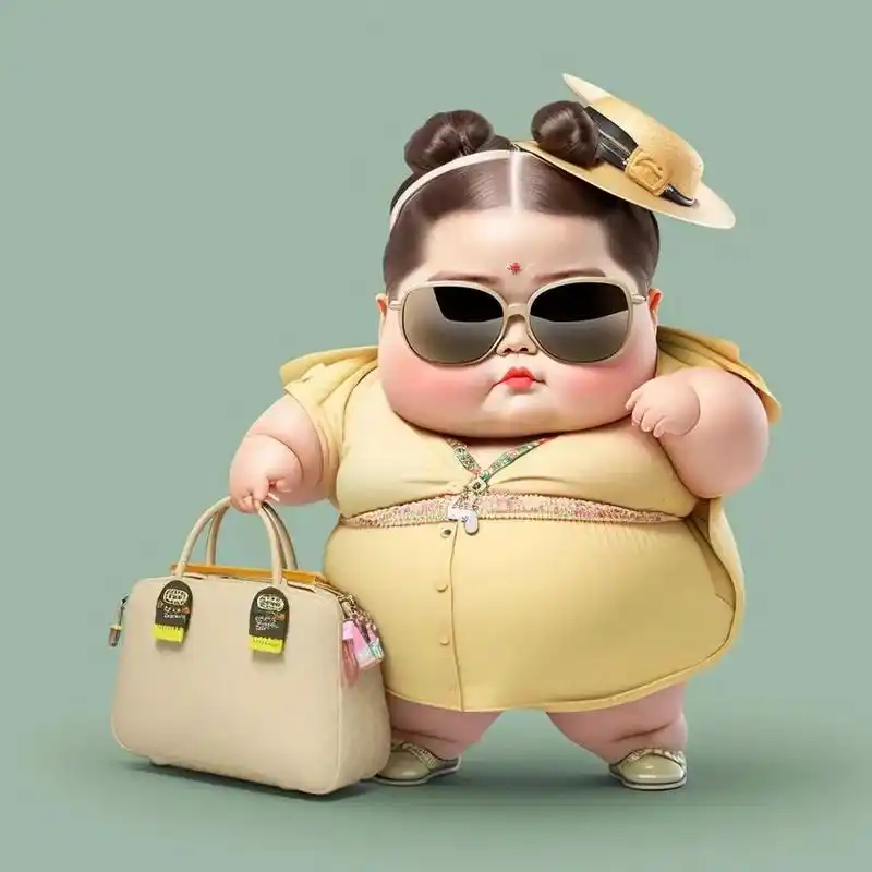 微胖女孩头像集锦,拿走不谢微胖02