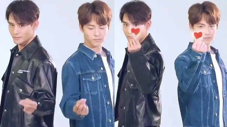 王凯马天宇上演硬汉式比心 用力过猛反差萌喜感十足