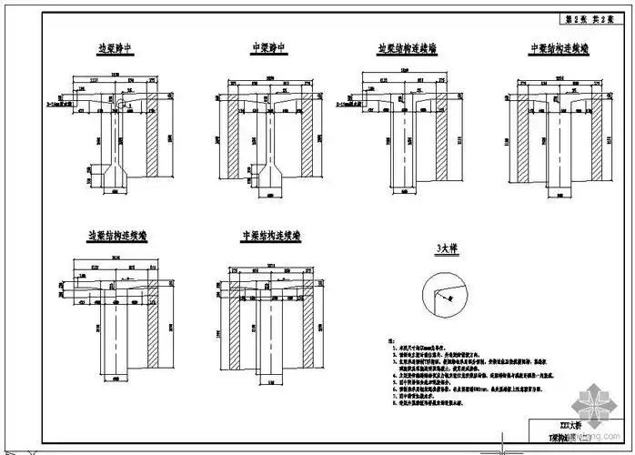 某大桥40米t型梁结构图