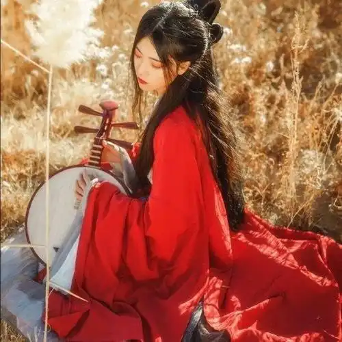 女生真人古风头像