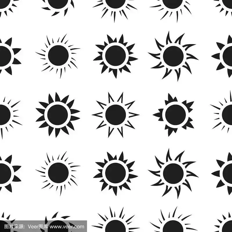 太阳在天空中无缝的图案