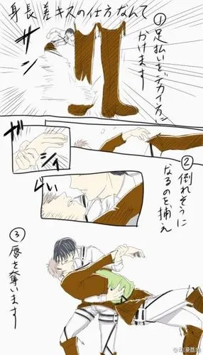 【身高差情侣の接吻方法】 1.弄倒那个高个子;2.