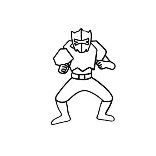 铠甲勇士简笔画法