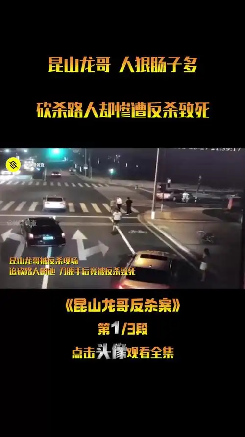 昆山龙哥 人狠肠子多,砍杀路人却惨遭反杀致死