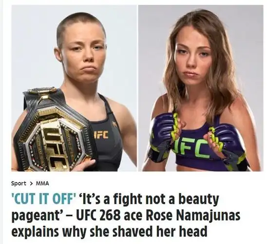 大美人ufc罗斯长发照片被曝光解答自己为何能击败张伟丽