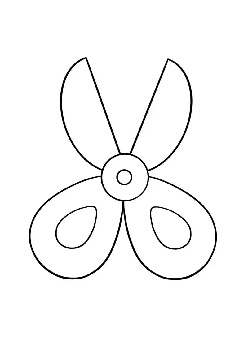 简笔画教程分享 剪刀