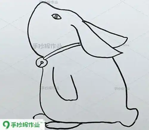 欲兔的简笔画