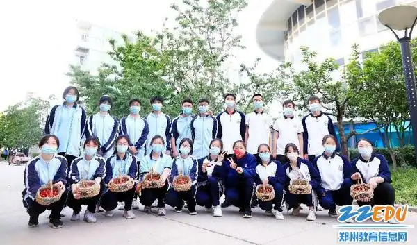 奋斗者格外美丽郑州市第四十七高级中学樱桃树下体验劳动的幸福