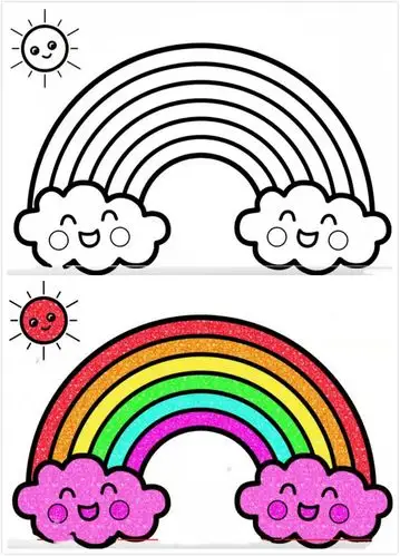 小剑桥家庭育儿指导——美术活动《彩虹》