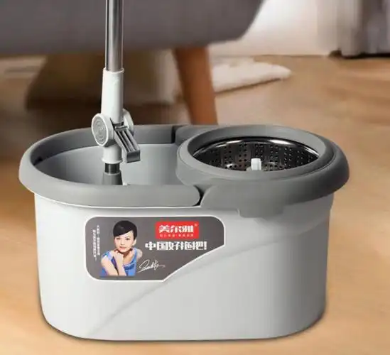 美尔雅拖把旋转拖把带桶甩干省力拖布2021新款家用墩布免手洗甩水地拖