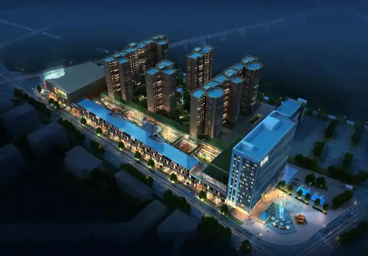 效果图片,晚上,鸟瞰图