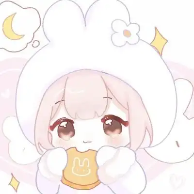 可爱卡通头像女生呆萌q版简单