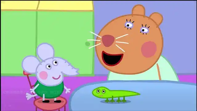 大象埃德蒙是个聪明的小家伙 他正在给仓鼠兽医介绍他的宠物呢