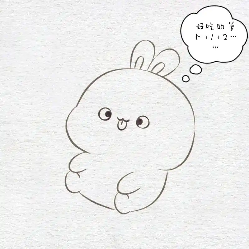 画个可爱的小兔子#简笔画 一学就会,快艾特你有手的朋友给你画 - 抖音