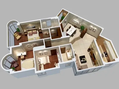 超美超酷的立体效果图来一波, 更细致容易做参考