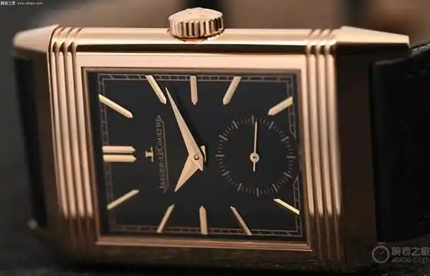 尊贵气质 积家翻转系列小秒针玫瑰金腕表