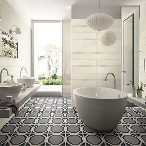 卫生间防滑地贴耐磨地砖地板贴自浴室厕所地面地贴