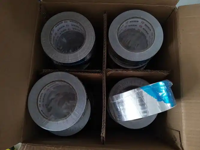 耐高温汇昌铝箔胶带 撕不坏粘性好夹筋铝箔 汇泉玻纤铝箔胶带