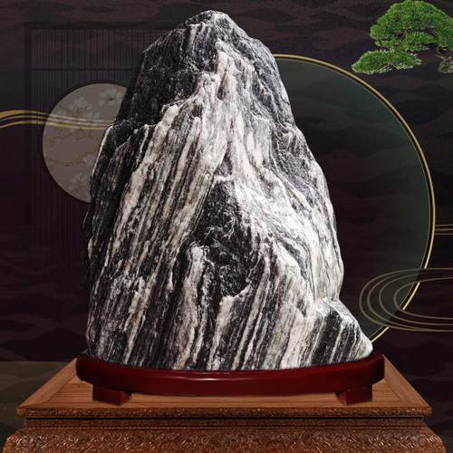 泰山石敢当祈福泰山风水原石旺宅招财靠山石头过门补角家居饰摆件