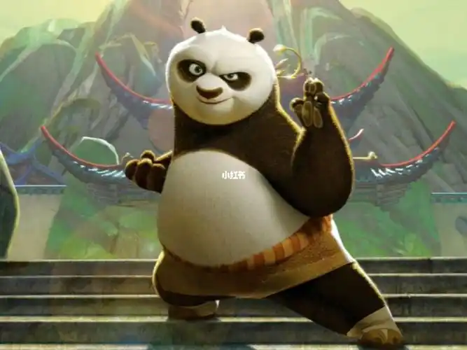 功夫熊猫简笔画创意美术