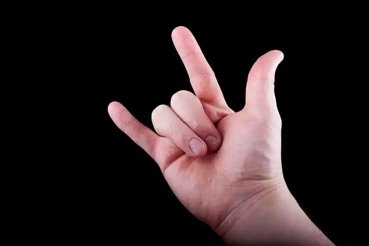 手势,展示,我爱你_高清图片_全景视觉