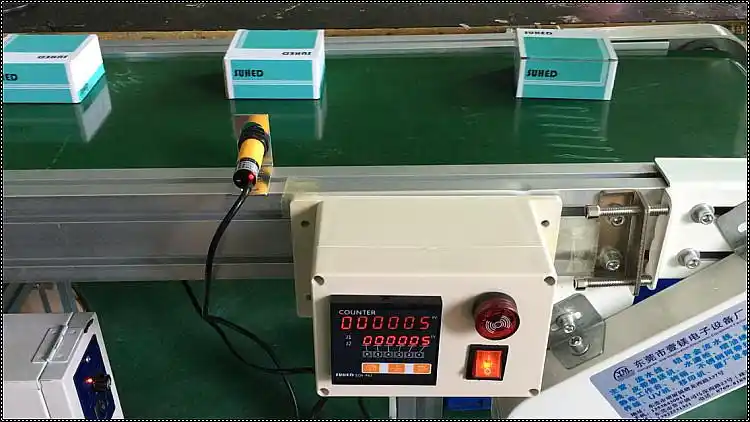 输/传送带感应装车计数器 工业设备红外线计数器 数显电子记数器