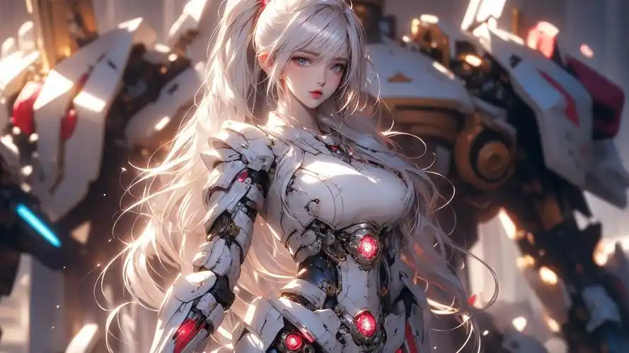 ai绘画,第111期,机甲少女横屏