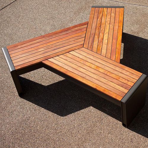 创意公园椅户外三角形休闲椅