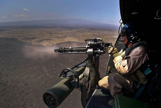 世界一流加特林m134gau17火神6管式机枪到底有多恐怖