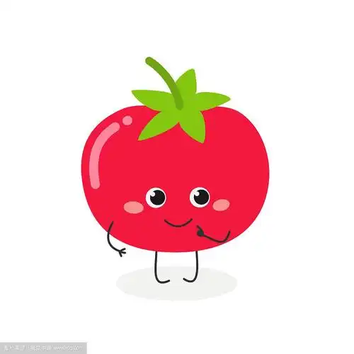 可爱的卡通番茄