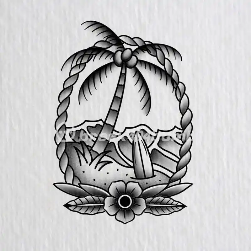 oldshcool拼接花臂|欧美纹身小图 花臂拼接oldschool纹身#纹身# #虎牙