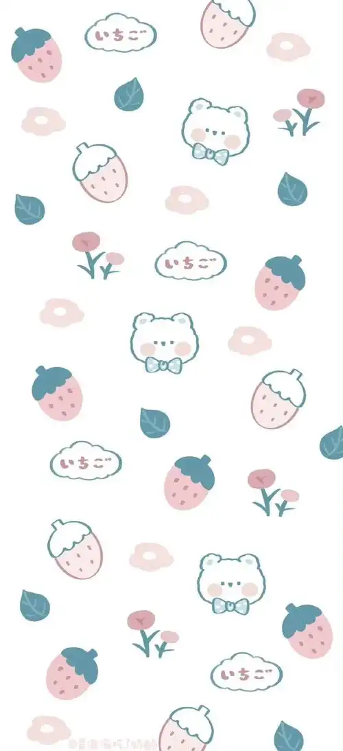 可爱治愈碎花平铺壁纸