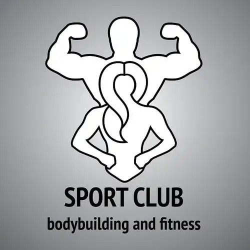 健身俱乐部会徽图片素材