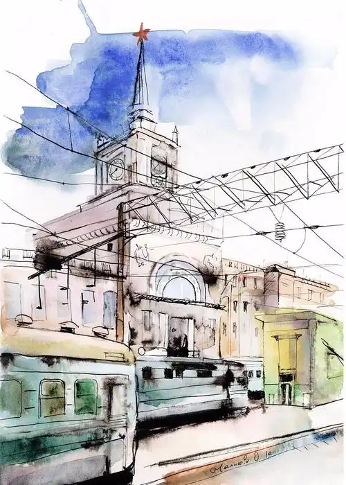 水彩下的城市风景,美翻了