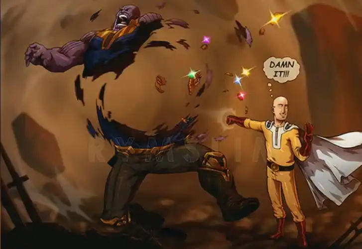 结果埼玉轻轻一拳,灭霸便粉身碎骨,手上6颗宝石四处飞散.