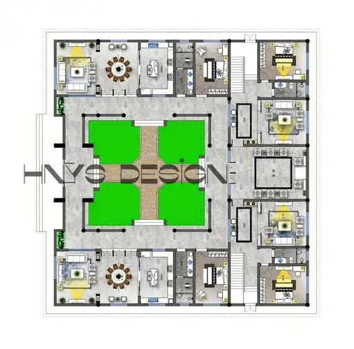 自建四合院平面案例分享#湖南云上空间设计  #长沙空间设计  #原创