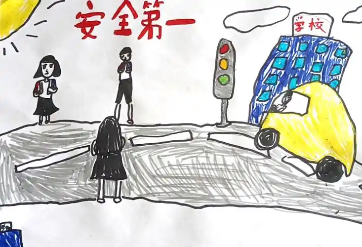 快乐过暑假,交通安全"不放假" ——英华暑期安全主题之交通安全绘画