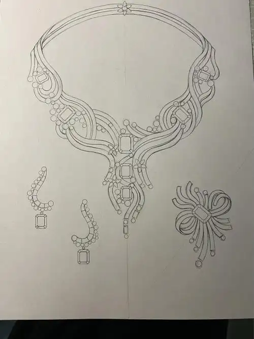 珠宝设计手绘