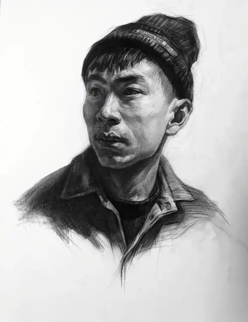 戴帽子男青年四分之三侧步骤示范解析